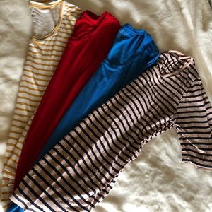 Four (4) Aglo Maternity tops